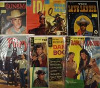 Mixed Comic Book/Story Selection to include Gold Key The Lone Ranger, Daniel Boone (x3), Dell Fury