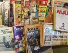 Quantity of Magazines and Newspapers c.1950's / 1960's including Reveille, Picture Post, John