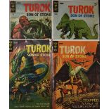 Comic Books - Gold Key Turok Son of Stone includes July, October, and April, condition A/G (4)