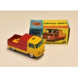 Corgi Toys Diecast 465 Commer Pick-Up Truck in yellow with red back, with original box.