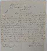 Important Duleep Singh letter 1858 - A handwritten letter, which seems to be a file copy kept by the