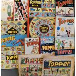British Comics - 'The Topper' Comic Books and Books includes large format comic books 1959 (1), 1966