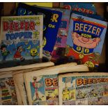 British Comics - 'The Beezer' Comic Books and Books includes large format comics 1956 (2), 1957 (1),
