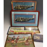 Group of Assorted Wooden Jigsaws including 'Victory' Imperial Airways Empire Flying Boat,