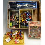 Assorted Toys Selection includes Armourson Sort dagger, Noddy Car with Candy (4), Bernard et Bianca,