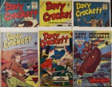 Davy Crockett Comic Book Selection includes No1, No2, No9, No23, No31 and No38, generally in good