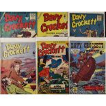 Davy Crockett Comic Book Selection includes No1, No2, No9, No23, No31 and No38, generally in good