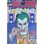 Poster - DC Comics - Batman Dark Detective 'Vote For Me or I'll Kill You' large colour poster No1 of