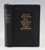 Alfred Rosenberg Signed Book - 'De Mythus Des 20 Jahrhunderts' [The Myth of the 20th Century] signed
