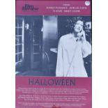 Film Review Poster - 'Halloween' - colour poster, printed Anabas, framed measures 67x92cm approx.