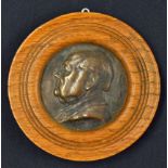 Winston Churchill 1945 - A large fine impressive Victory medallion. Obverse; Portrait of Winston