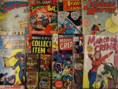 Mixed Comic Book Selection includes Marvel such as Captain Marvel 94, Marvel Collectors' Item 5 Oct,