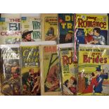 Mixed Comic Book/Story Selection includes Young Romance, Young Brides, The Hangman, Crime Patrol,