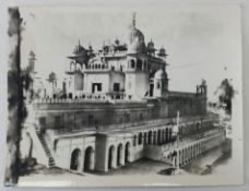 Photograph of a Sikh Temple - A photograph of a Sikh Gurdwara, probably Anandpur Sahib, Punjab.