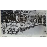 Sikh Troops Marching in London Postcard - A vintage photographic military postcard of Indian