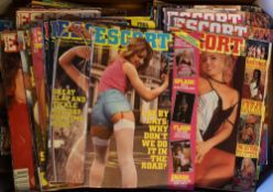 Selection of Adult Escort Magazines c.1980's, mixed condition. (#65) Box