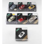 7x Boxed Diecast Car Models by Vitesse including Renault, Jaguar, Riley, Austin and Morgan, all