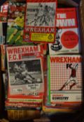 Selection of Welsh club Football programmes to include Wrexham, Newport County, Connahs Quay Nomads,