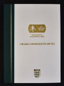 2018 FA Cup Final Bobby Moore hardback edition programme, Chelsea v Manchester United limited