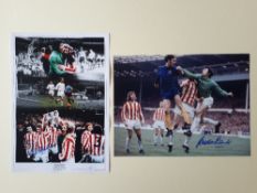 Stoke City 1972 FA Cup Winners Signed Prints one a limited-edition George Eastham Signed Print 42/
