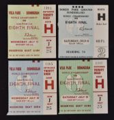 1966 World Cup match tickets to include 13 July 1966 Argentina v Spain, 16 July 1966 Argentina v