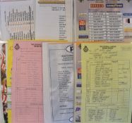 Collection of Wolverhampton Wanderers team sheets for 2000/01 season to include the Toronto Soccer