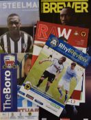 2015/16 Wolverhampton Wanderers away friendly Football Programmes to include Rhyl, Doncaster Rovers,