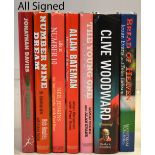 7x Rugby signed autobiography books - 7x signed volumes by British Lions players to incl Dai