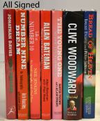 7x Rugby signed autobiography books - 7x signed volumes by British Lions players to incl Dai