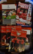Manchester United treble season 1998/1999 football programmes including homes/aways plus home