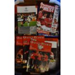 Manchester United treble season 1998/1999 football programmes including homes/aways plus home