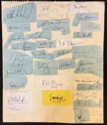 1972-73 New Zealand Rugby tourists to the British Isles autographs -with 32 individual clipped