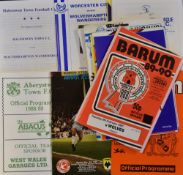 1989/90 Wolverhampton Wanderers away friendly Football Programmes to include Barnstaple Town,