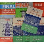 FA Cup Final Football Programmes to include 1959, 1960, 1961, 1962, 1966, 1967, 1968 and 1969. Good.