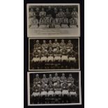 West Bromwich Albion team group postcards 1946/47 x 2, 1947/48. All are stamped A. Wilkes & Son. (