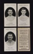 Scarce circa 1906 Taddy Cards featuring Wolverhampton Wanderers players in the series 'Prominent