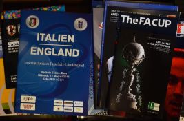 Assorted big Football programmes to include European competition, friendlies, finals,