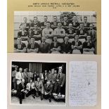 1947 South African Touring Team in Australia Signed Display includes 1947 black and white print