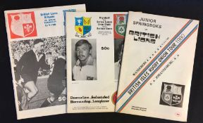 3x 1980 British & Irish Lions Rugby South Africa tour programmes - v Orange Free State, v Junior