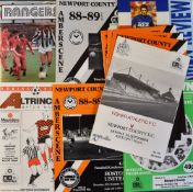 Newport County (1st season in the Conference) Football Programmes virtually complete season with