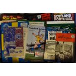 Collection of big Football Programmes to include Scotland internationals (including aways), inter-