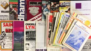Rugby League Programmes from the 1960 onwards up to 2000's - incl Challenge Cup Prelims,
