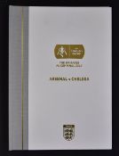 2017 FA Cup Final limited edition rare 'Royal Box' hardback programme Arsenal v Chelsea at Wembley