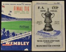 1949 FA Cup semi-final programme Wolverhampton Wanderers v Manchester United at Hillsborough 26