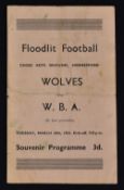 1952/53 at Hednesford: Wolverhampton Wanderers v West Bromwich Albion friendly challenge Football