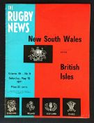 1971 British & Irish Lions Rugby Australia & New Zealand tour programme -v New South Wales at Sydney