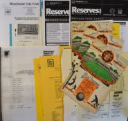 Wolverhampton Wanderers home reserve Football Programmes v Manchester City 1952/53, 1953/54, 1954/