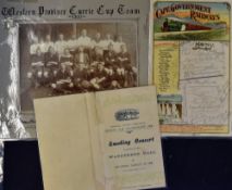 Signed 1908 Currie Cup Football Tournament Signed Railway Menu -autographed by 1908 Western Province