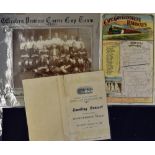 Signed 1908 Currie Cup Football Tournament Signed Railway Menu -autographed by 1908 Western Province