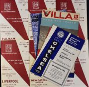 Northampton Town 1965/66 in Division 1 home Football Programmes to include Leeds United (Dec-